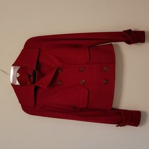 Adorable Rachel Zoe Burgundy Pea Coat